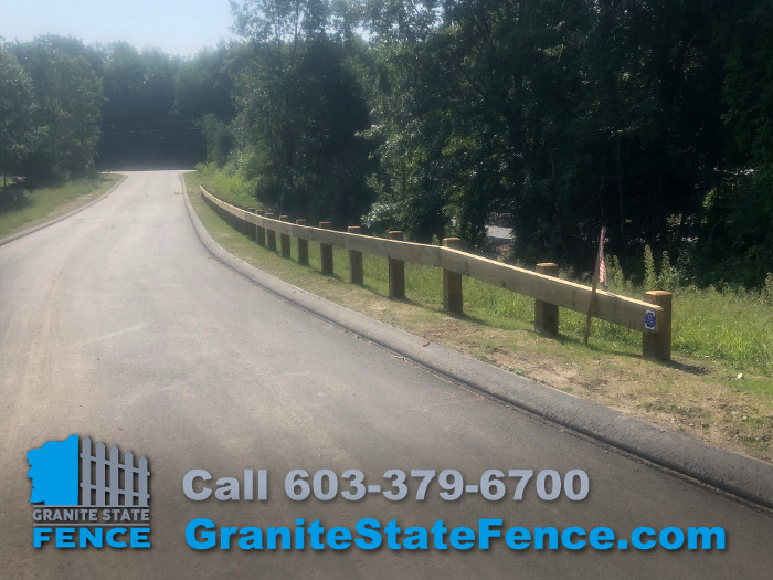 Commercial Fence and Guard Rails installed in Hollis, NH