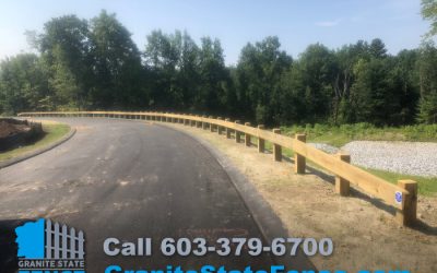 Commercial Fence and Guard Rails installed in Hollis, NH