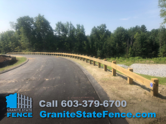 Commercial Fence and Guard Rails installed in Hollis, NH