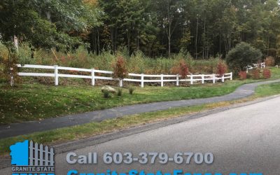 Fence Installation/Two Rail Fencing/Vinyl Fence in Bedford, NH