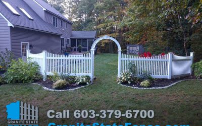 Vinyl Fence Installation / Picket Fence / New England Arbor in Derry, NH