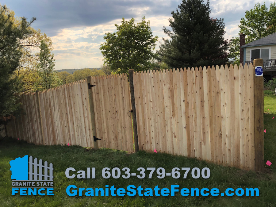 Stockade Fence / Fence Panels / Cedar Fencing in Manchester, NH | Granite State Fence