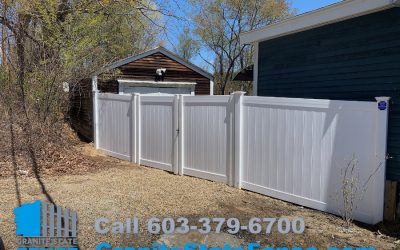Privacy Vinyl Fencing installation in Manchester, MA.