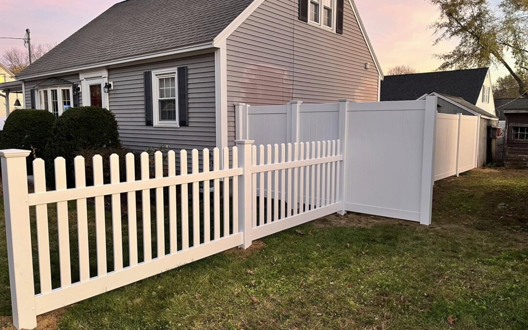 4ft vinyl fence installation in Nashua, NH