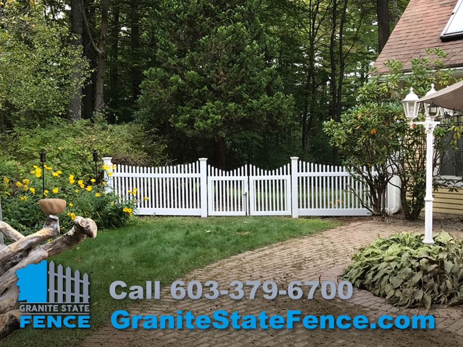 Vinyl Picket Fence Installation in Goffstown, NH