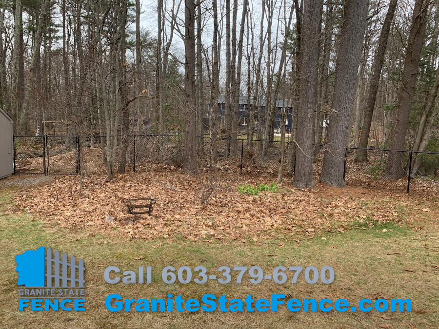 Chain Link Fencing for kids play space in Hampstead, NH