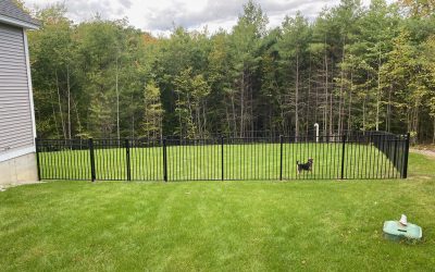 Aluminum Fence installed in Bow, NH.