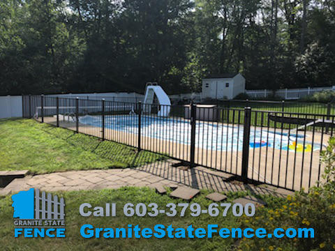 pool fencing, aluminium pool fencing, fence installation, vinyl fencing, wood fencing, goffstone_NH