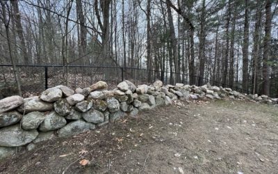 Chain Link Fencing installed in Bedford, NH.