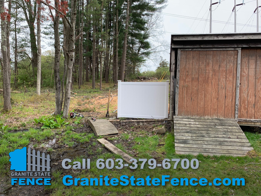 privacy fence, vinyl fence, fence installation, Dover MA