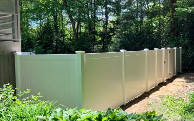 Vinyl Privacy Fence installed in Merrimack, NH