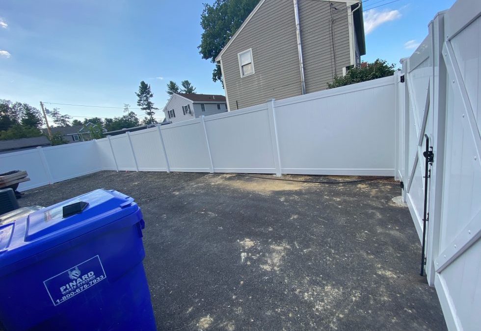 Vinyl Privacy Fence installation in Hudson, NH