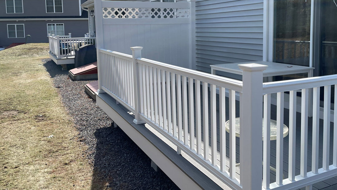 Vinyl Privacy Panel Fence Installation in Londonderry, NH