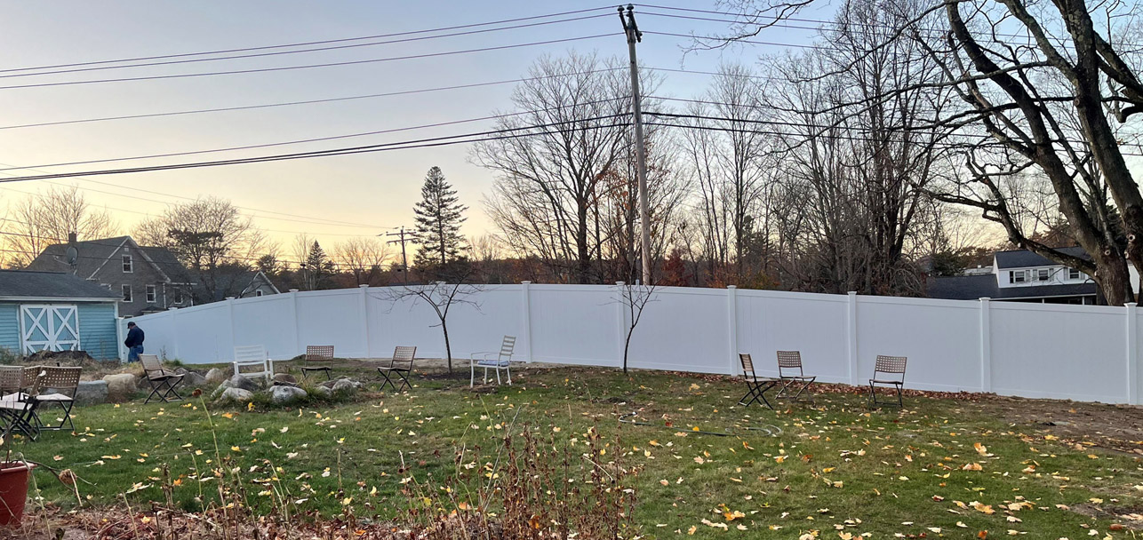 Privacy Vinyl Fence Installation in Londonderry, NH