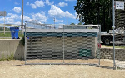 Ballfield Fencing installed in Londonderry NH