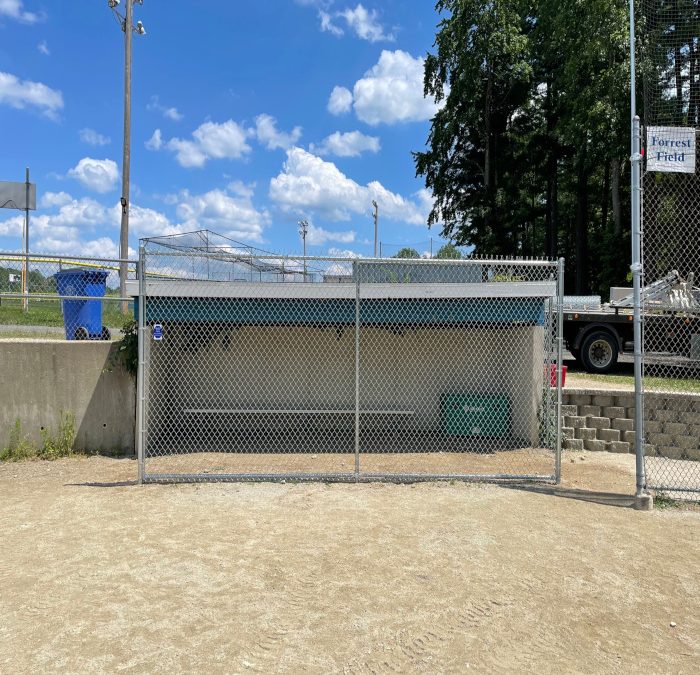 Ballfield Fencing installed in Londonderry NH