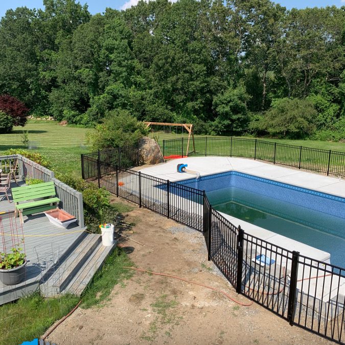 Fence Installation / Pool Fence / Aluminum Fencing in Andover MA.