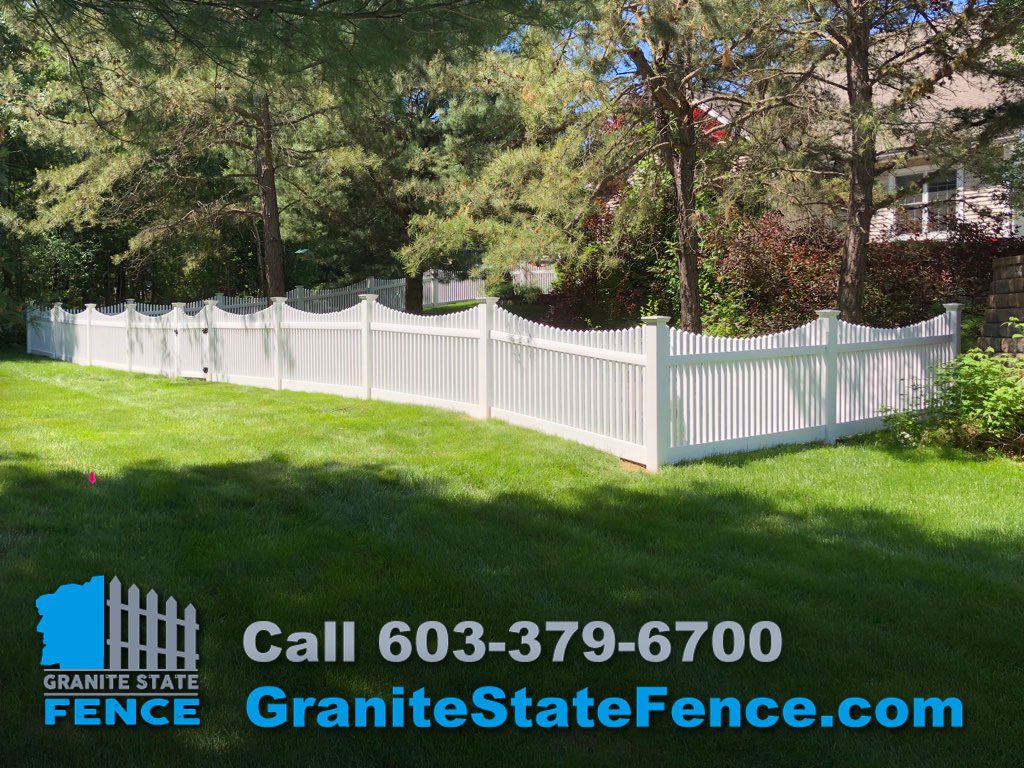 Vinyl Fence Installation in Windham, New Hampshire by Granite State Fence